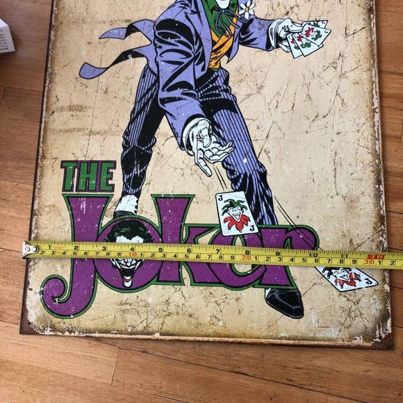 DC Comics The Joker Metal Tin Sign 12.5in x 16in - Picture 5 of 8